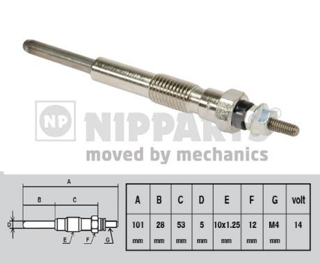 Świeca żarowa NIPPARTS J5712005