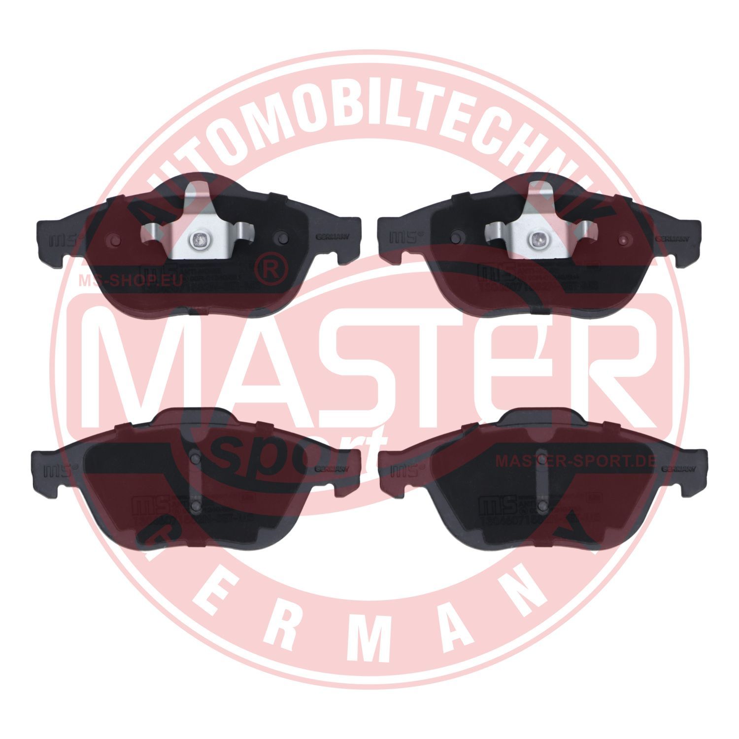 Zestaw klocków hamulcowych, hamulce tarczowe MASTER-SPORT GERMANY 13046071582N-SET-MS