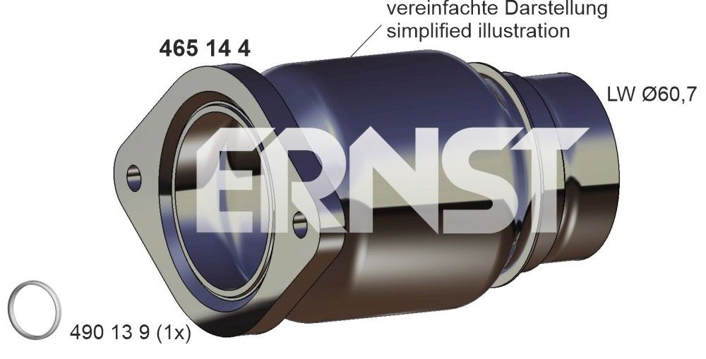 Teava reparatie, catalizator ERNST 465144
