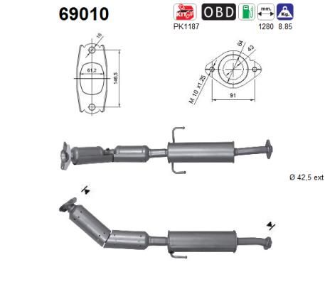 Katalizator AS 174100T510