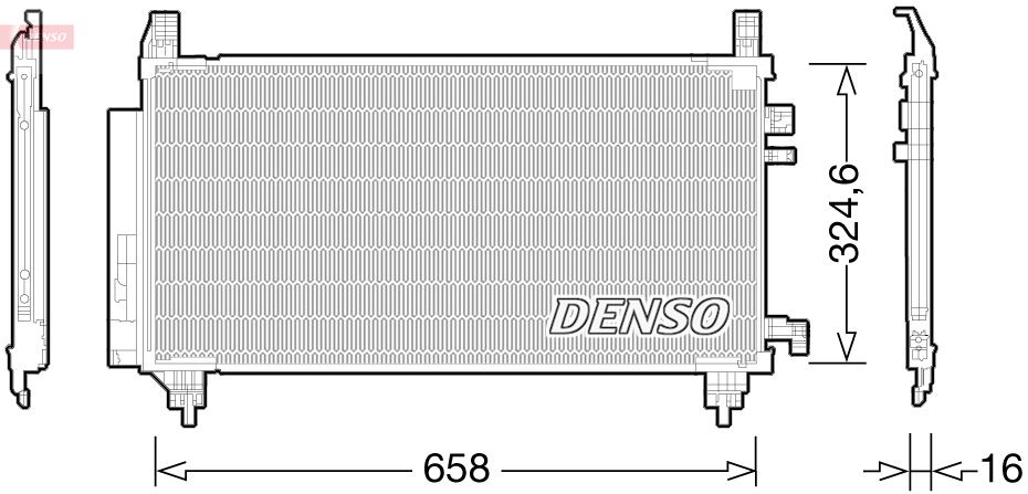 Kondenzátor, klimatizace DENSO DCN50046