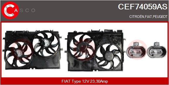 E-shop Elektromotor vetráka chladiča CASCO CEF74059AS