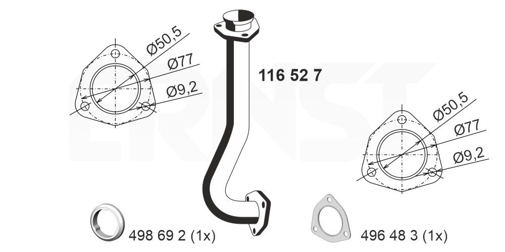 Racord evacuare ERNST 116527