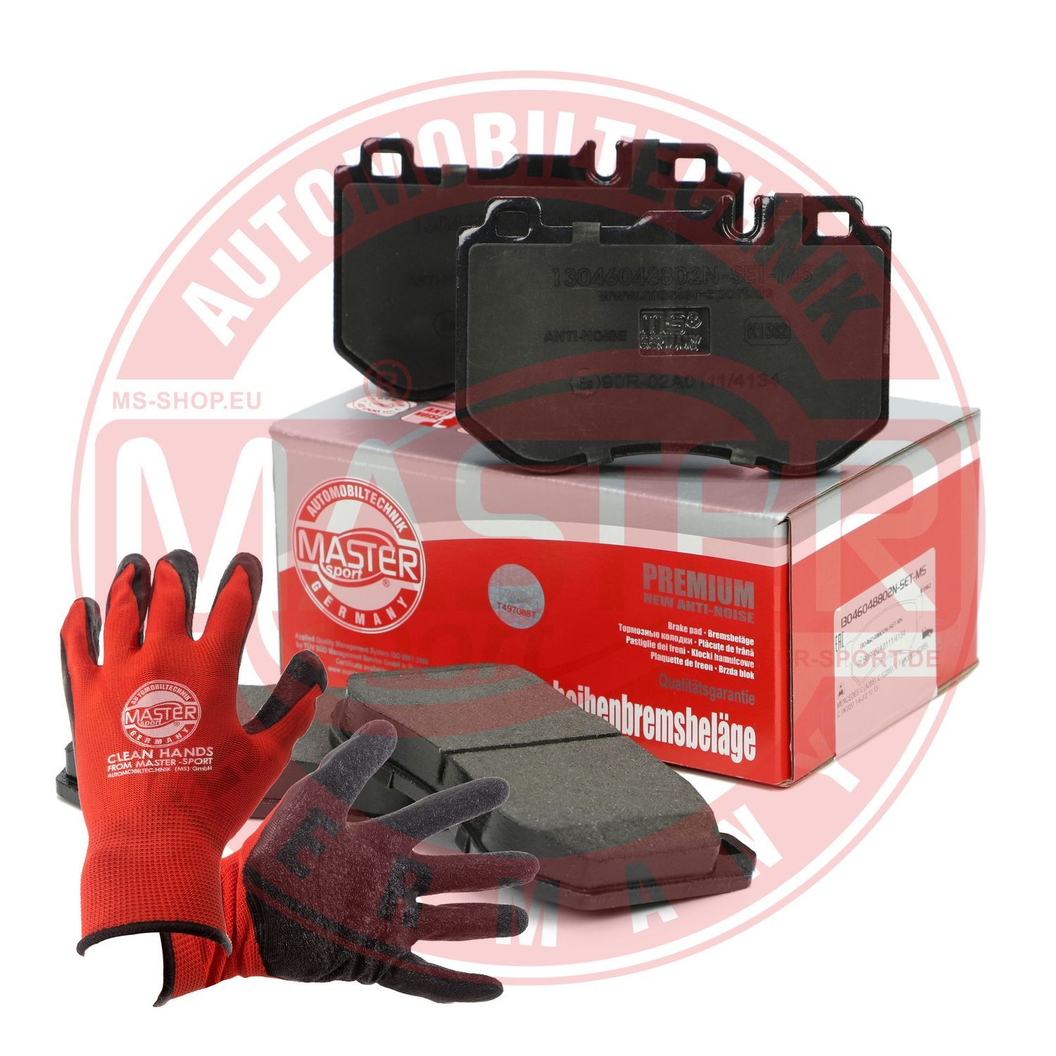 Zestaw klocków hamulcowych, hamulce tarczowe MASTER-SPORT GERMANY 13046048802N-SET-MSP