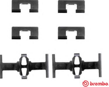 Zestaw akcesoriów, klocki hamulcowe BREMBO A 02 261