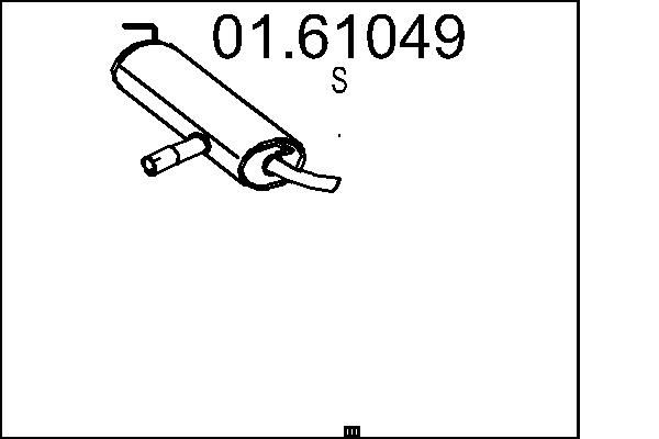 Zadní tlumič výfuku MTS 01.61049
