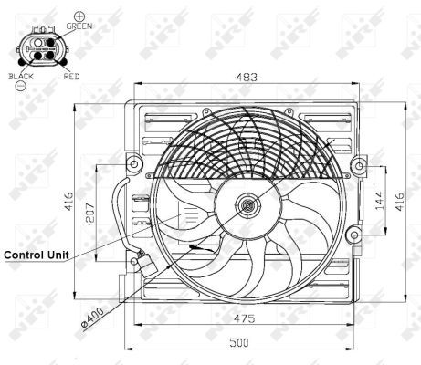 Ventilateur, refroidissement du moteur