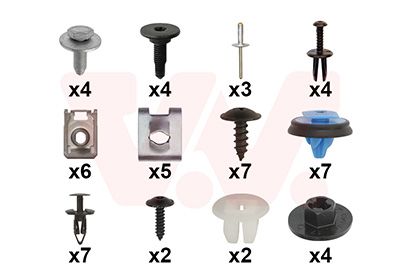 Set montaj, aripa laterala VAN WEZEL 1609796