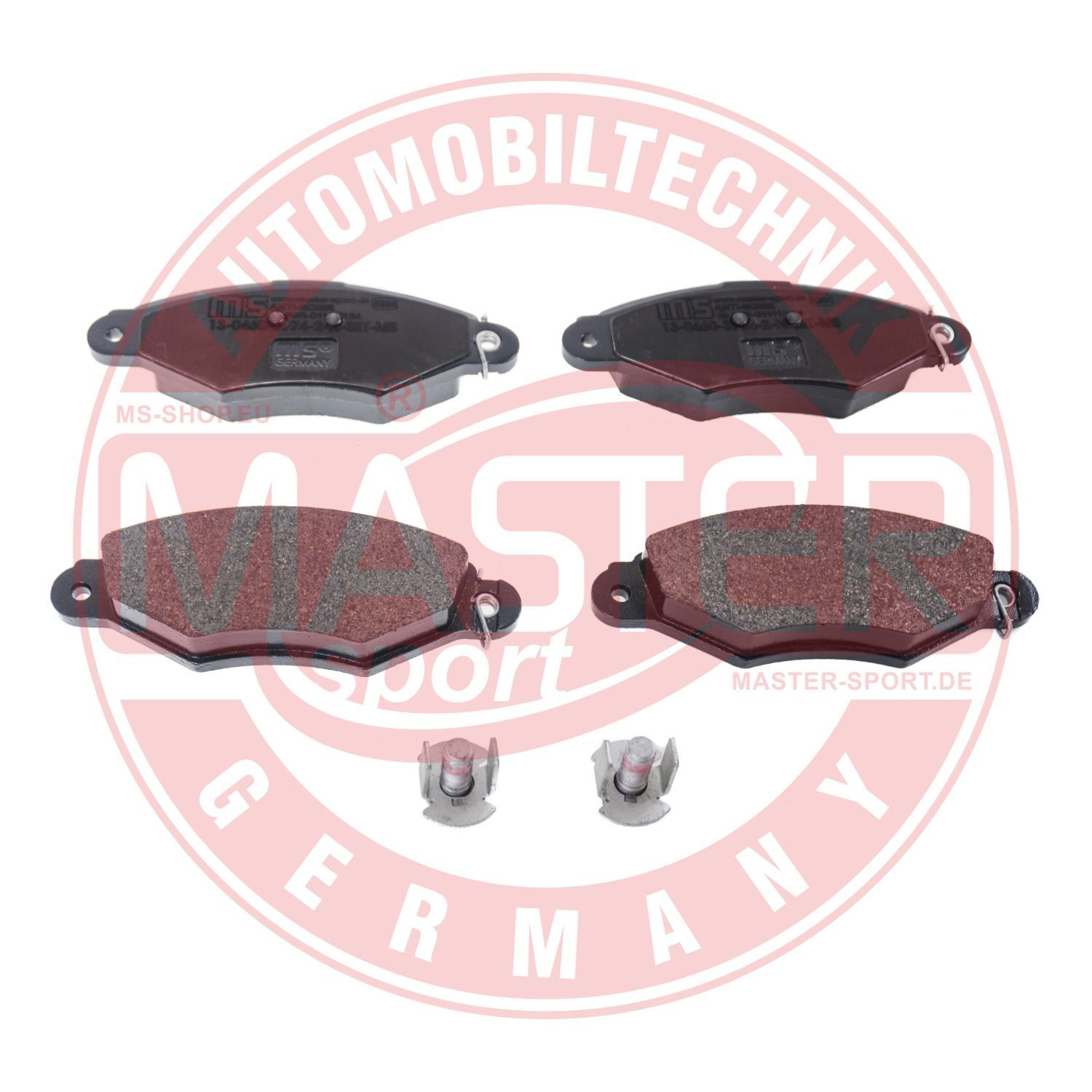 Zestaw klocków hamulcowych, hamulce tarczowe MASTER-SPORT GERMANY 13046039742N-SET-MS