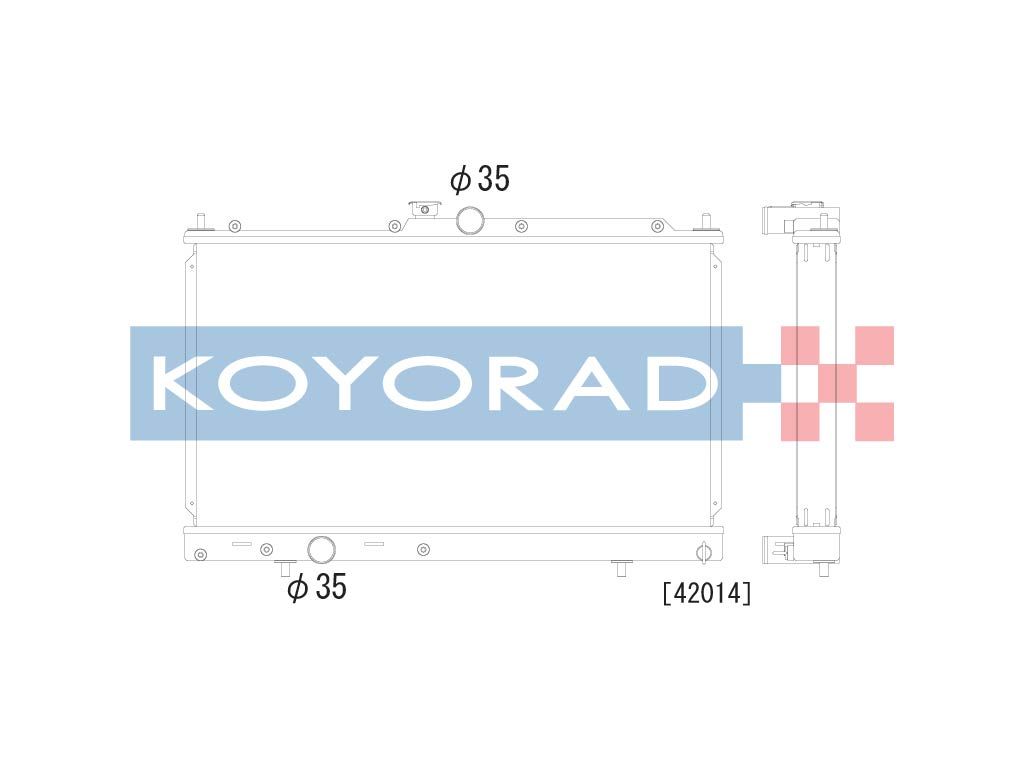 Radiator, racire motor KOYORAD KL031610R