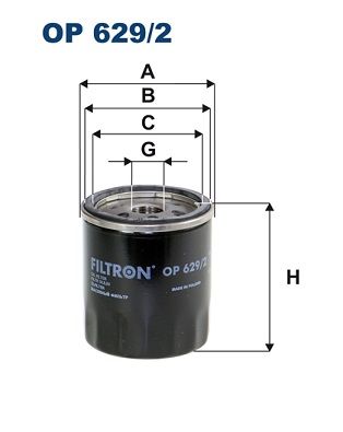 Olejový filtr FILTRON OP 629/2