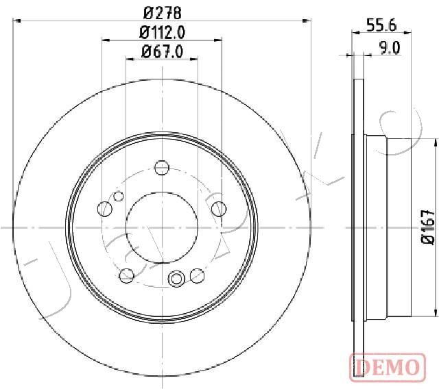 Tarcza hamulcowa JAPKO 610505C