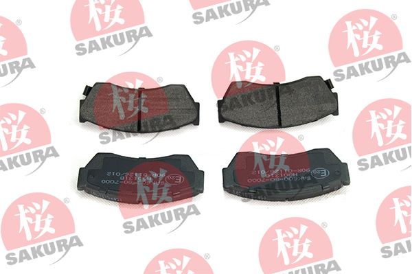 Sada brzdových destiček, kotoučová brzda SAKURA 600-80-7000