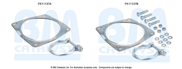 zestaw montażowy, filtr sadzy / filtr cząstek stałych BM CATALYSTS FK11137