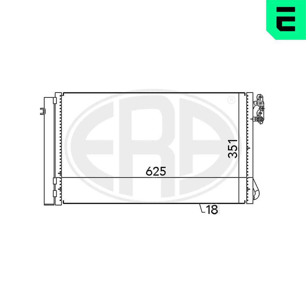 Condensator, climatizare ERA 667104