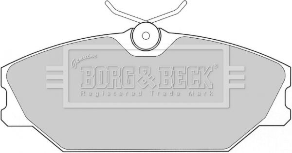 Zestaw klocków hamulcowych, hamulce tarczowe BORG & BECK BBP1708