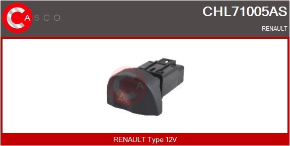 Levně Vypínač výstražných blikačů CASCO CHL71005AS