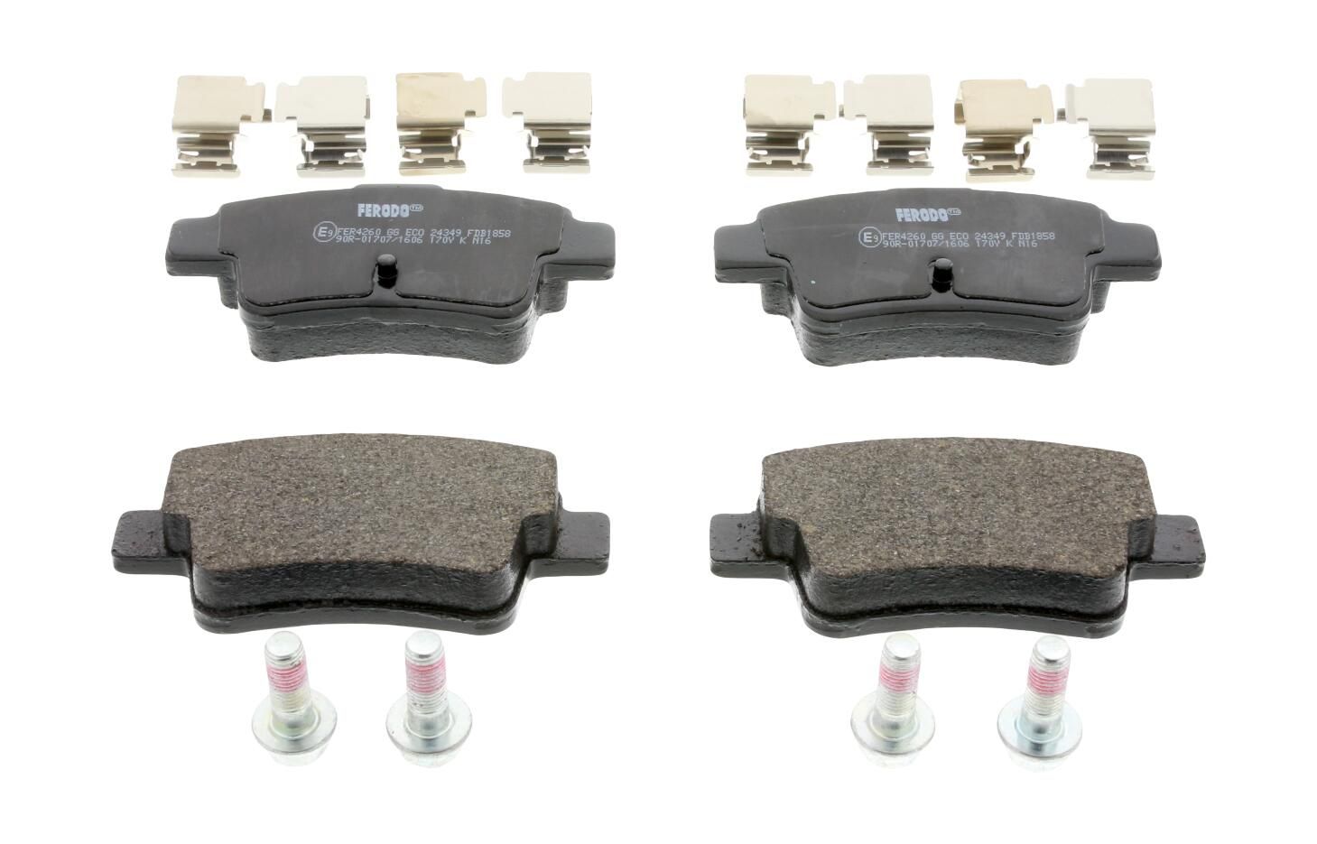 set placute frana,frana disc FERODO FDB1858