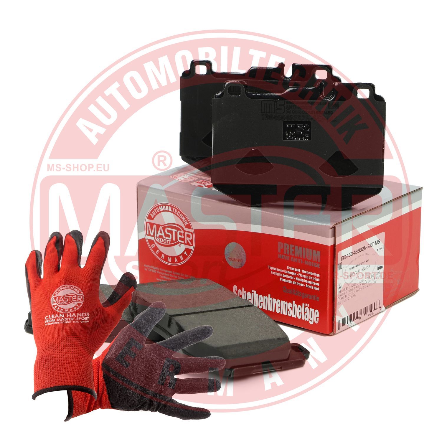 Zestaw klocków hamulcowych, hamulce tarczowe MASTER-SPORT GERMANY 13046048832N-SET-MSP