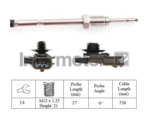 czujnik, temperatura spalin INTERMOTOR 27395