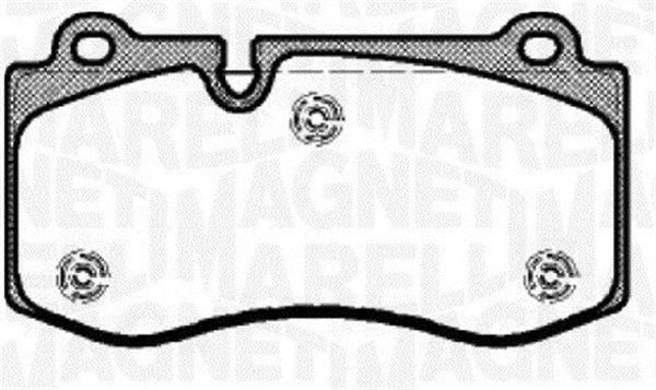 Zestaw klocków hamulcowych, hamulce tarczowe MAGNETI MARELLI 363916060317