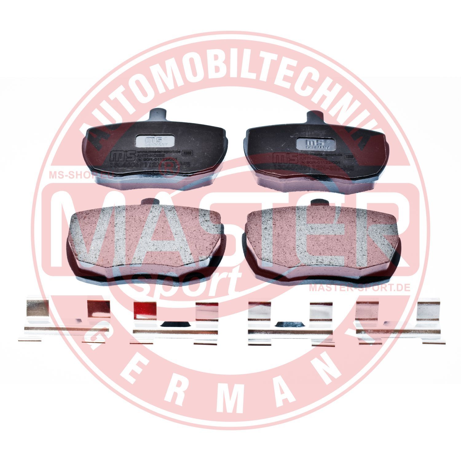 Zestaw klocków hamulcowych, hamulce tarczowe MASTER-SPORT GERMANY 13046069112N-SET-MS