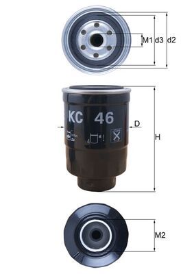 Palivový filter KNECHT KC 46