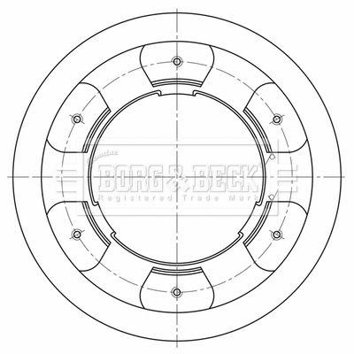 Tarcza hamulcowa BORG & BECK BBD32594