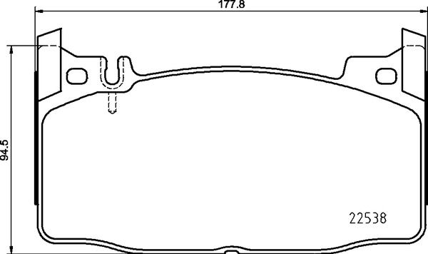 Zestaw klocków hamulcowych, hamulce tarczowe BREMBO P 50 143