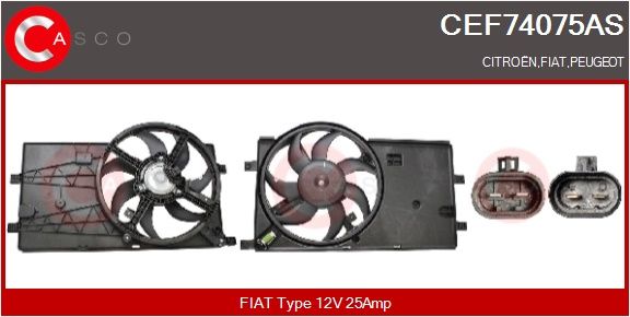 E-shop Elektromotor vetráka chladiča CASCO CEF74075AS