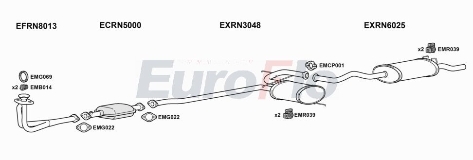 Układ wydechowy EUROFLO RN19171001B