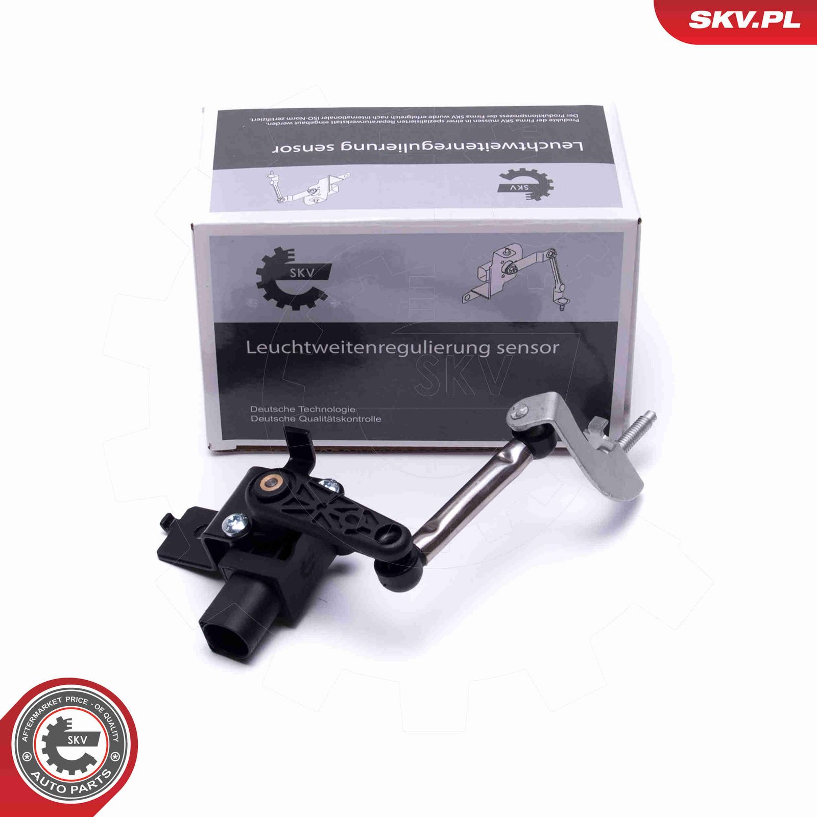 Sensors, lukturu augstuma regulēšana