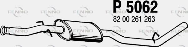 Tłumik środkowy FENNO P5062