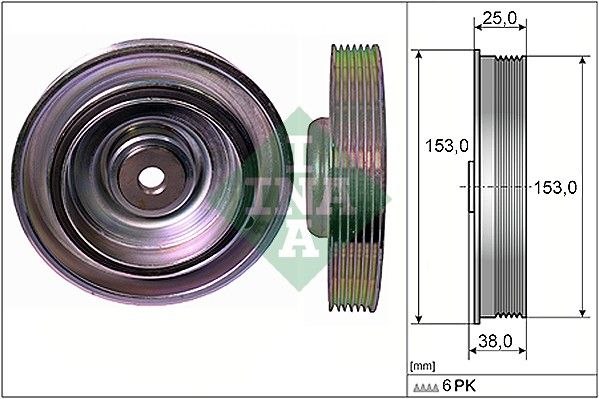 Koło pasowe, wał korbowy SCHAEFFLER INA 544008710