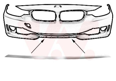 Baguette et bande protectrice, grille de radiateur
