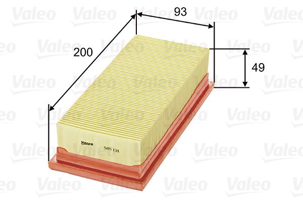 Vzduchový filtr VALEO 585131