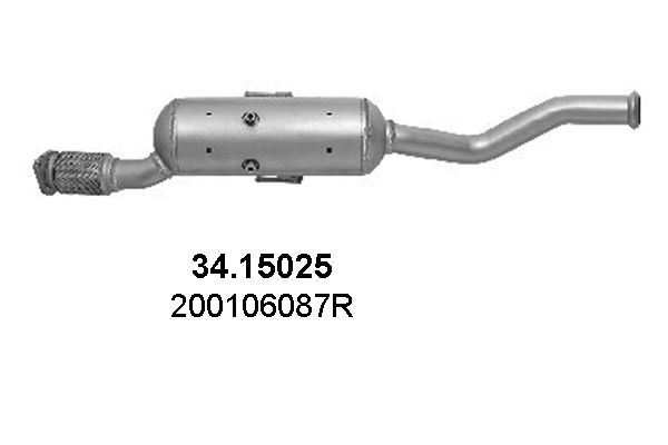 Filtru funingine/particule, sist.de esapament ASSO 34.15025