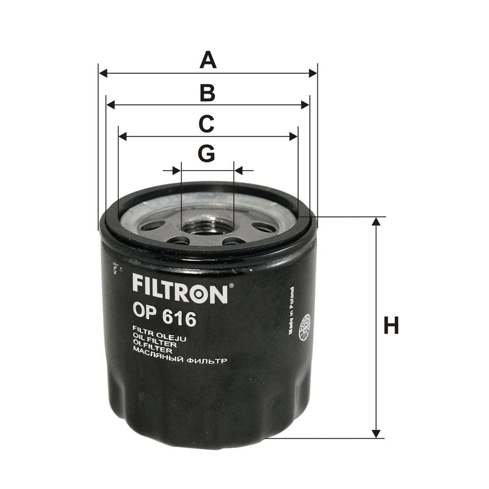 Levně Olejový filtr FILTRON OP 616