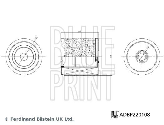 Filtr powietrza BLUE PRINT ADBP220108