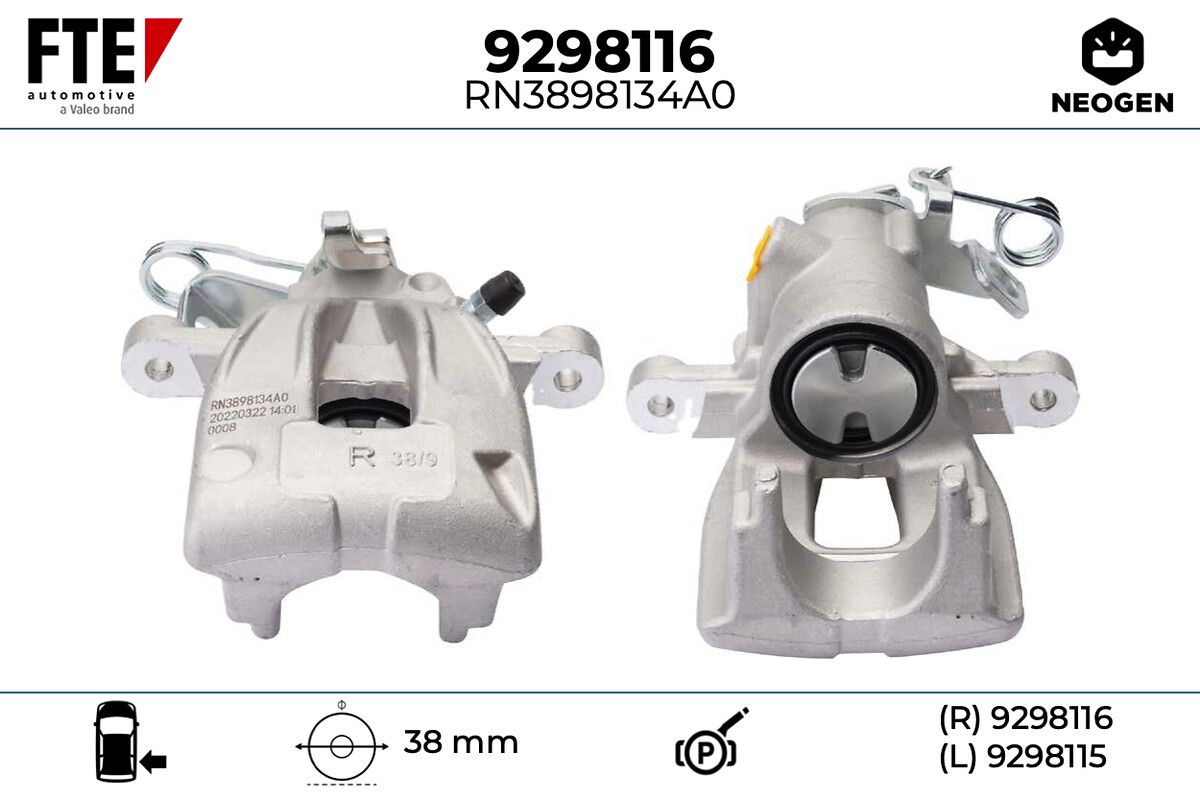 Etrier frana FTE NEOGEN 9298116