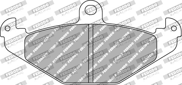 Zestaw klocków hamulcowych, hamulce tarczowe FERODO RACING FCP878H