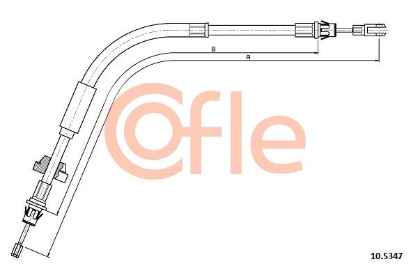 Cięgło, hamulec postojowy COFLE 92.10.5347