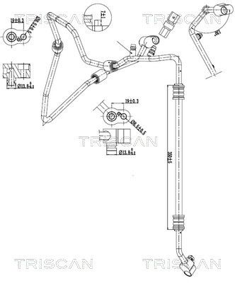 conducta presiune variabila,aer conditionat TRISCAN 9010 29043