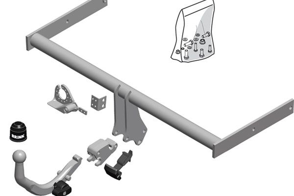 Zestaw zaczepu przyczepy BRINK 532000