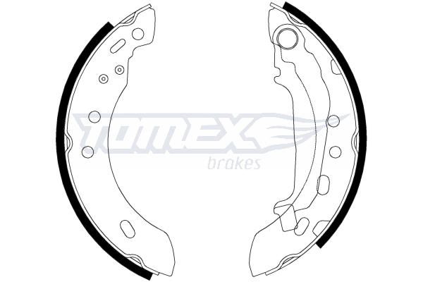Levně Sada brzdových čelistí TOMEX Brakes 21-47