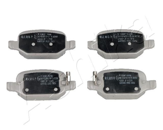 set placute frana,frana disc ASHIKA 51-00-0208