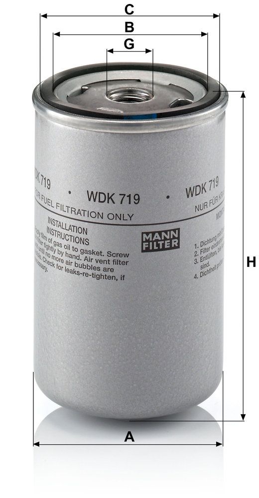 Levně Palivový filtr MANN-FILTER WDK 719