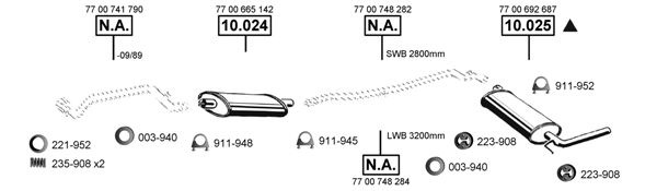 Układ wydechowy ASMET RE105565