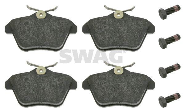 Levně Sada brzdových destiček, kotoučová brzda SWAG 74 91 6245
