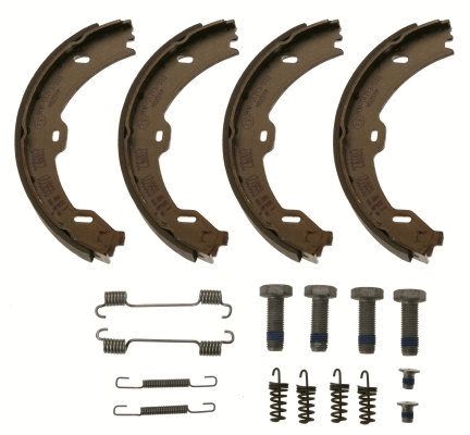 TRW GS8721 Kit Ganasce Freno Di Stazionamento Per Mercedes-Benz Classe E E CLS - Diametro 182 Mm
